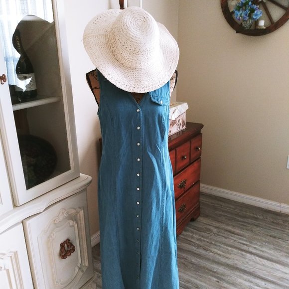 Vintage Robbie Bee Denim Look Dress - Picture 9 of 9